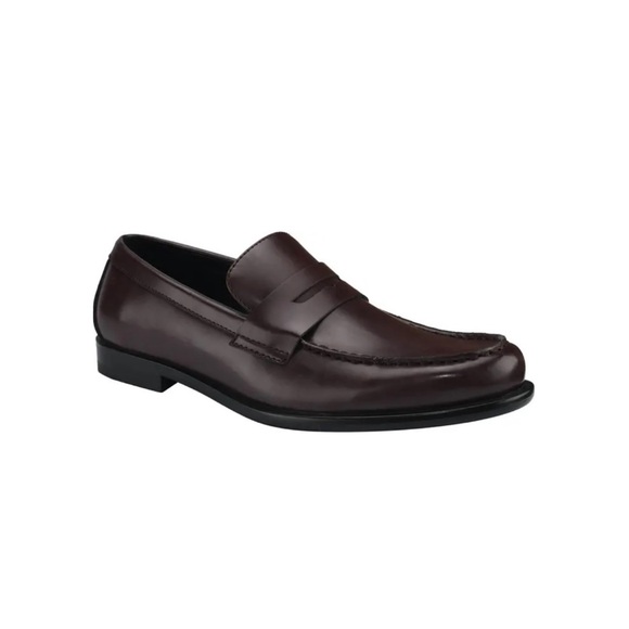 NWT Calvin Klein Crispo 2 Penny Smooth Leather Loafer - Picture 1 of 4
